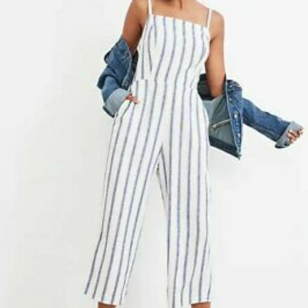 Used Old Navy Linen Blend Cami Jumpsuit